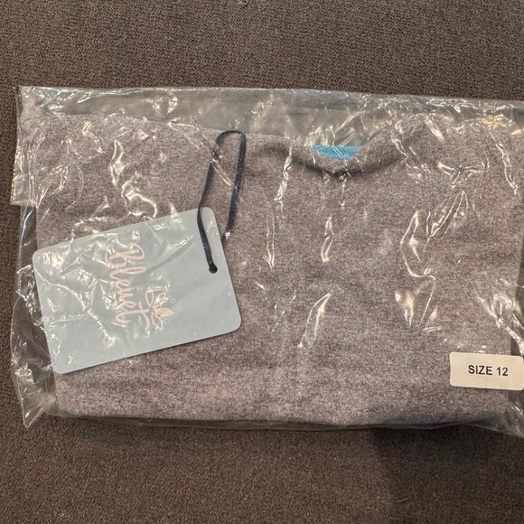 NWT Grey and Aqua Reversible Bluet Training Bra - Size 12 - Picture 3 of 6